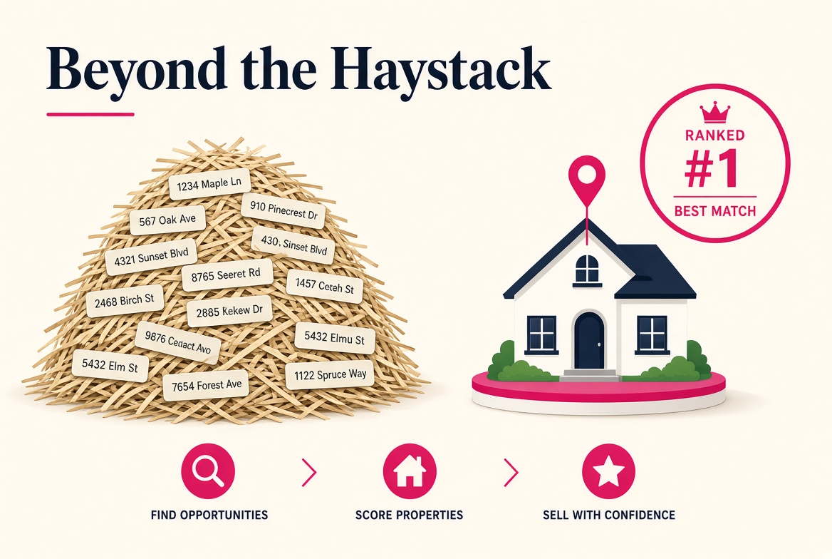 Beyond the haystack: rank one high-probability owner instead of mailing every address