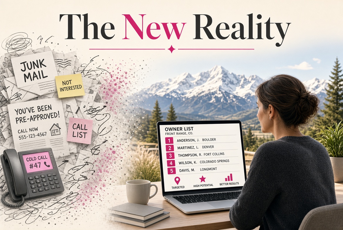 The new reality: stop broadcasting, work a ranked Colorado owner list
