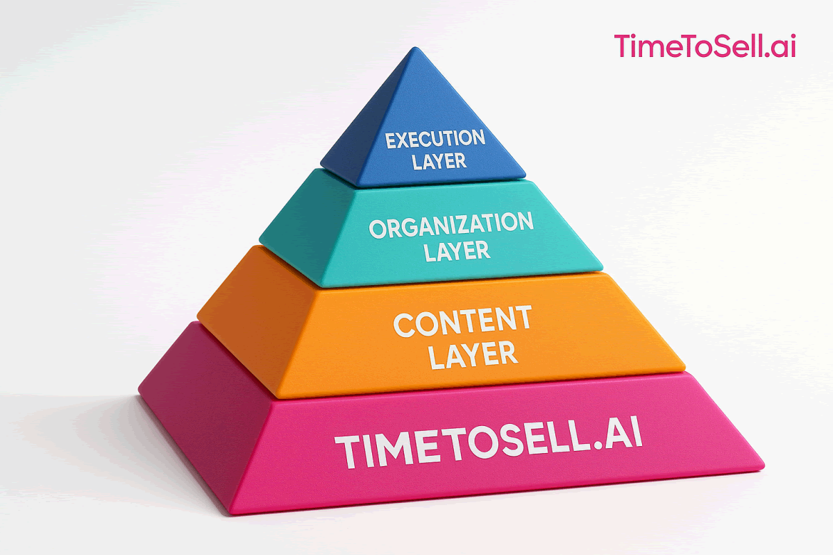 A pyramid or stack diagram showing the layers of an agent's AI toolkit.