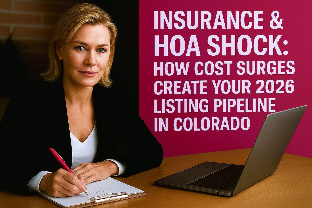 Insurance & HOA Shock: How Cost Surges Create Your 2026 Listing Pipeline in Colorado