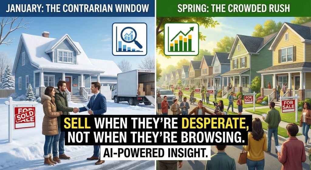 The "Contrarian Sale": Why Selling in January Can Beat the Spring Rush